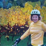 Bicycle riding Oil painting South Australia