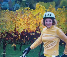 Bicycle riding Oil painting South Australia