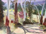 Caroline Johnson Adelaide Hills Art en plein air Adelaide Hills Oil on Arches 21 x 29 cm